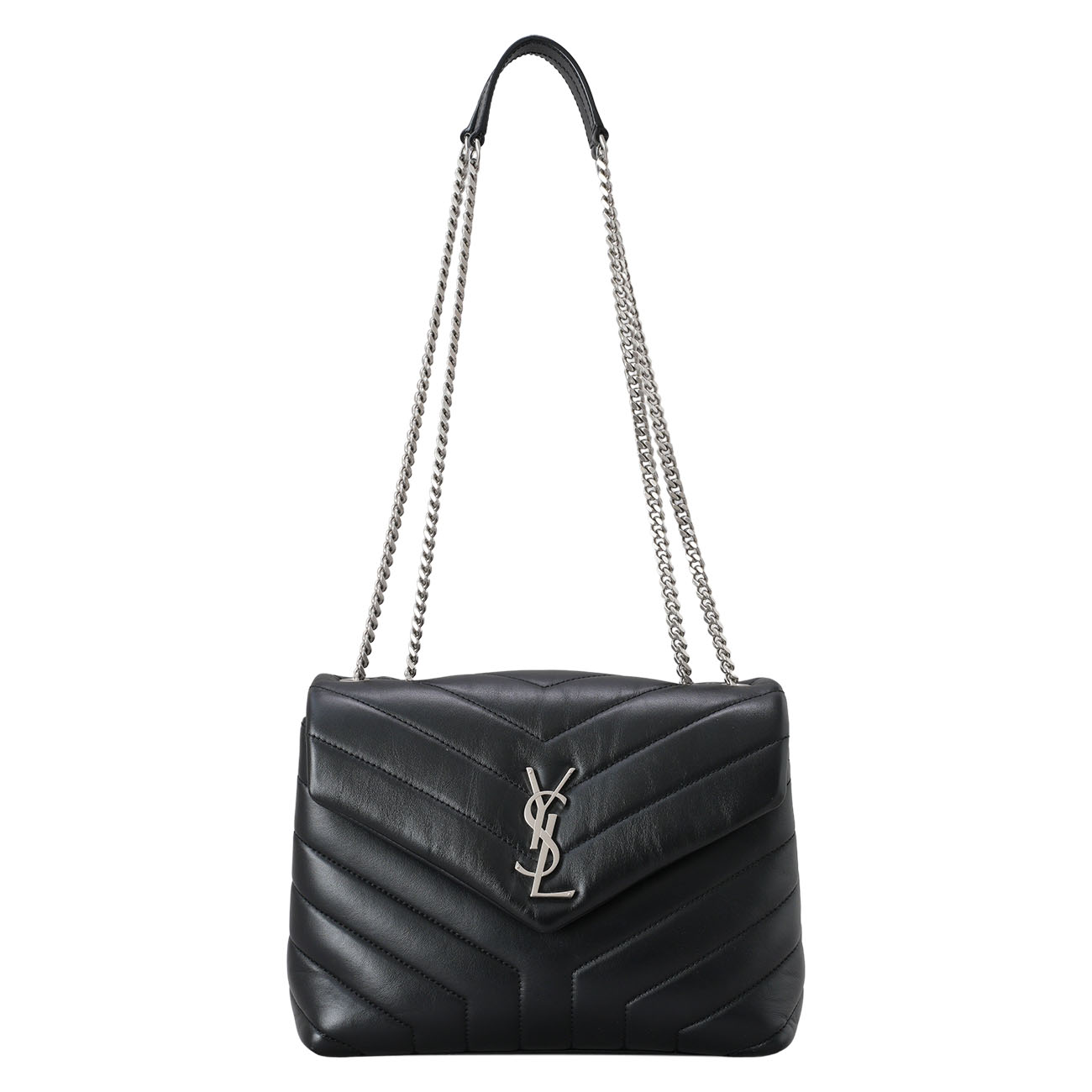 YVES SAINT LAURENT(USED)생로랑 494699 모노그램 쉐브론 루루백
